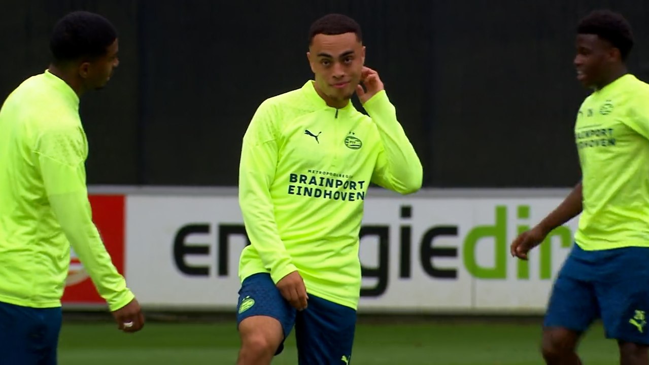 PSV Eindhoven train ahead of Champions League play-off against Rangers