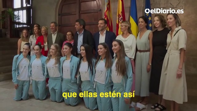 Mazón intentó evitar que las gimnastas de la selección nacional posaran de rodillas: Me sabe mal que estén así