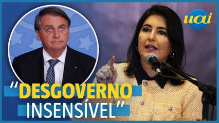 Simone Tebet detona gov. Bolsonaro: 'desgoverno insensível'