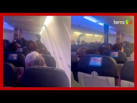 Vídeo mostra passageiros em pânico durante turbulência em voo na Espanha