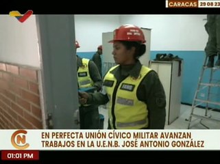 Caracas| Bricomiles avanzan trabajos recuperativos de la U.E.N.B José Antonio González
