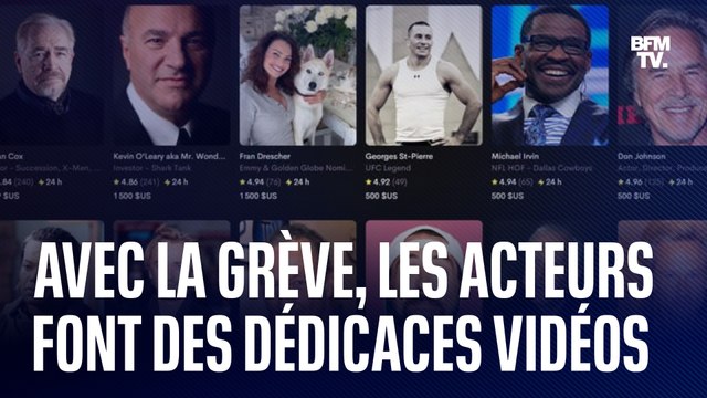 États-Unis: avec la grève à Hollywood, de nombreux acteurs vendent des dédicaces vidéos