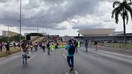 Indígenas chegam ao STF para acompanhar julgamento do Marco Temporal Indígena