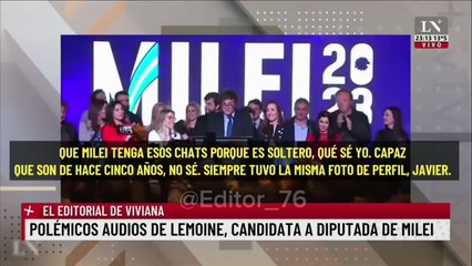 La libertaria Lilia Lemoine quiso inventar un chat sexual entre Milei y Cristina