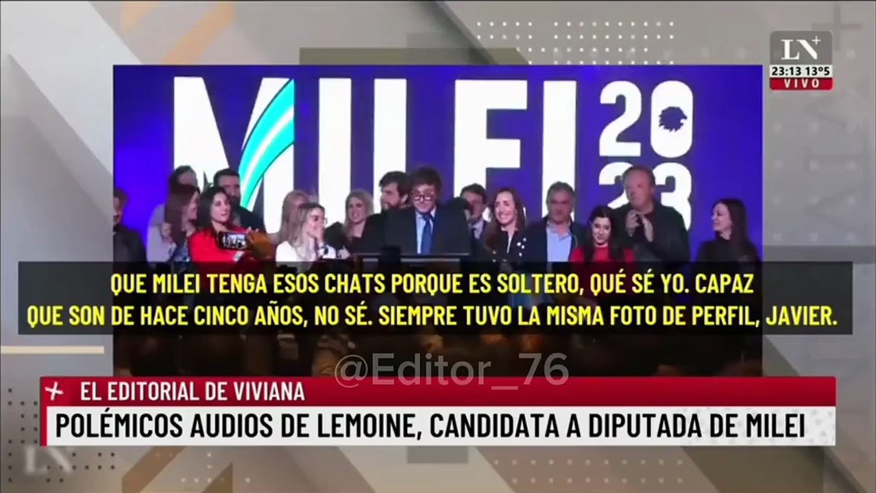La libertaria Lilia Lemoine quiso inventar un chat sexual entre Milei y Cristina