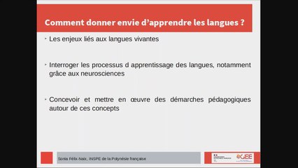 PRAF LV développer le plaisir d'apprendre en LVE