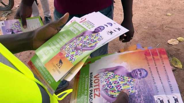Pascal Kouamé, Anzoumana Ouattara, Bourahima Ouattara, Maury Timité, Salia Bamba et Fatou Kamara en campagne pour les municipales 2023 à Bondoukou