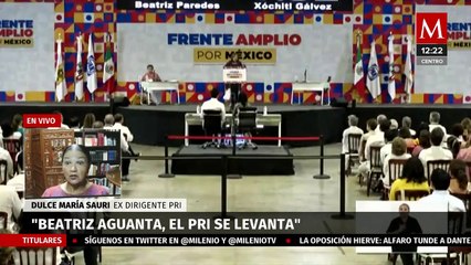 La mezquindad puede vulnerar el proceso del Frente Amplio: Dulce María Sauri