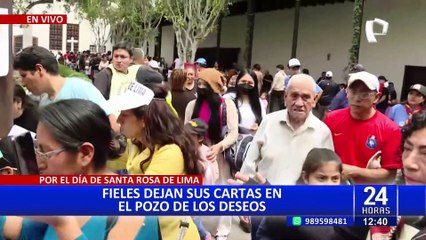 Santa Rosa de Lima: más de ocho cuadras de cola para dejar cartas