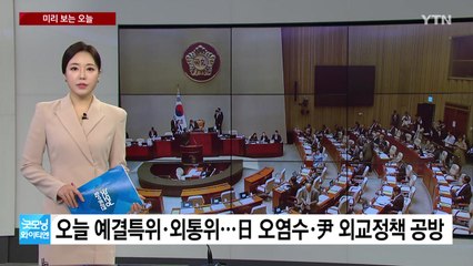 [미리보는오늘] ]오늘 예결특위·외통위... 권태선·남영진 전 이사장, 오늘 해임 집행정지 신문 / YTN
