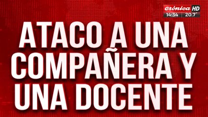 Un alumno atacó a machetazos a una docente y compañera