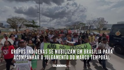 Download Video: Grupos indígenas se mobilizam em Brasília para acompanhar o julgamento do marco temporal