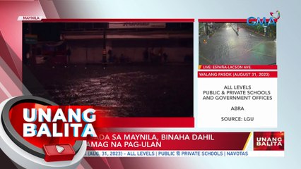 Ilang kalsada sa Maynila, binaha dahil sa magdamag na pag-ulan | UB