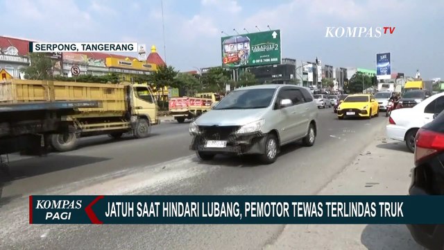 Pengendara Motor di Tangerang Tewas Terlindas Truk saat Jatuh dari Motor