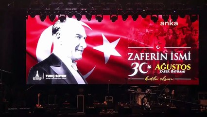 30 Ağustos Zafer Bayramı kutlamaları Adamlar konseriyle sona erdi