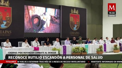 Gobernador Rutilio Escandón reconoce a trabajadores de la salud en la lucha contra el dengue