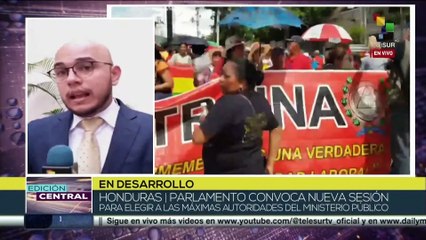 En Honduras prosigue la sesión parlamentaria para elegir a las autoridades del Ministerio Público