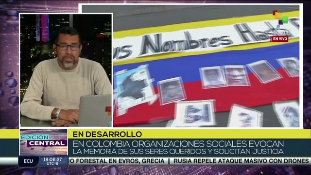 En Colombia organizaciones evocan la memoria de sus seres queridos y solicitan justicia