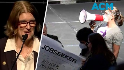 RBA governor speech at ANU interrupted by student protesters