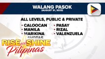 Klase sa ilang paaralan sa NCR, suspendido dahil sa sama ng panahon