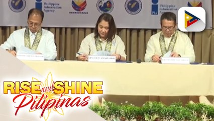 Kasunduan para paigtingin ang kampanya vs. insurgency, pinirmahan ng OPAPRU, PCO AT PIA