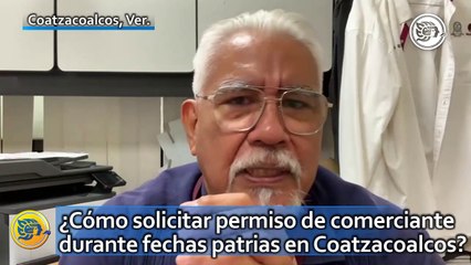 ¿Cómo solicitar permiso de comerciante durante fechas patrias en Coatzacoalcos?