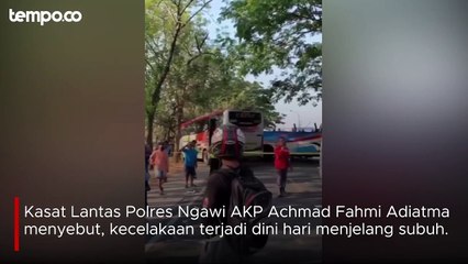 Download Video: Kecelakaan Maut di Ngawi antara Bus Sugeng Rahayu vs Bus Eka Cepat