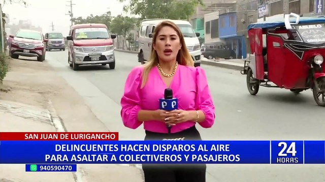 SJL: delincuentes aprovechan un rompe muelles para asaltar a conductores y pasajeros