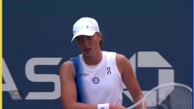 Swiatek too strong for Saville as she makes US Open third round