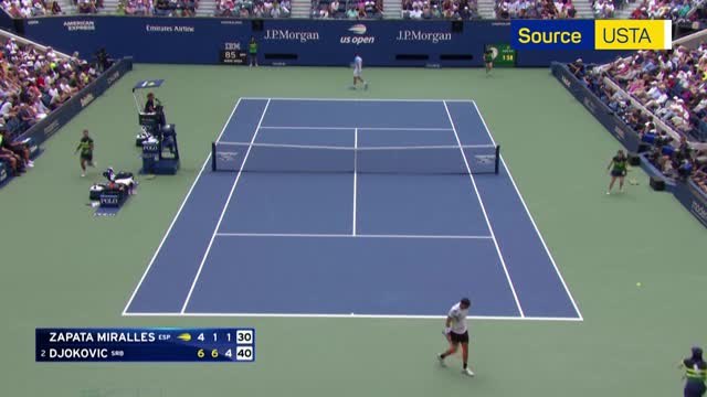 Djokovic overpowers Zapata Miralles to make US Open third round