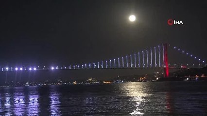 İstanbul'da "Süper Ay" manzaraları