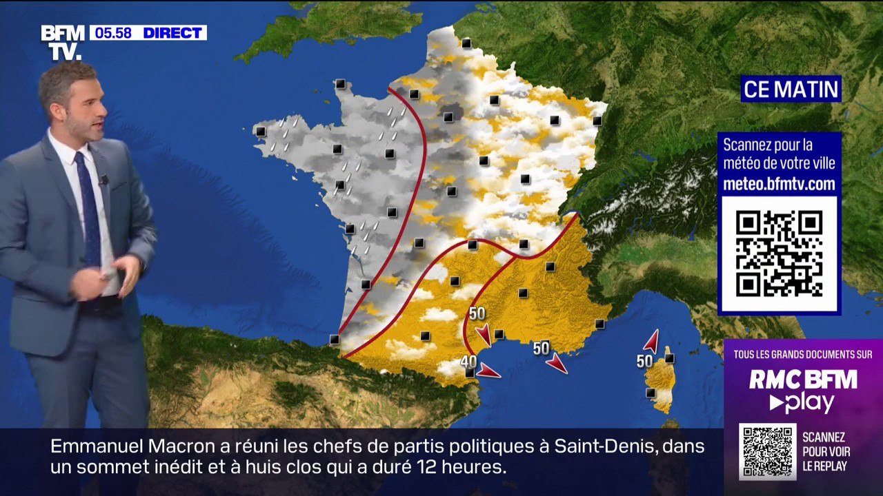 Un ciel couvert sur la moitié nord du pays ce jeudi, le soleil gagne du terrain au sud