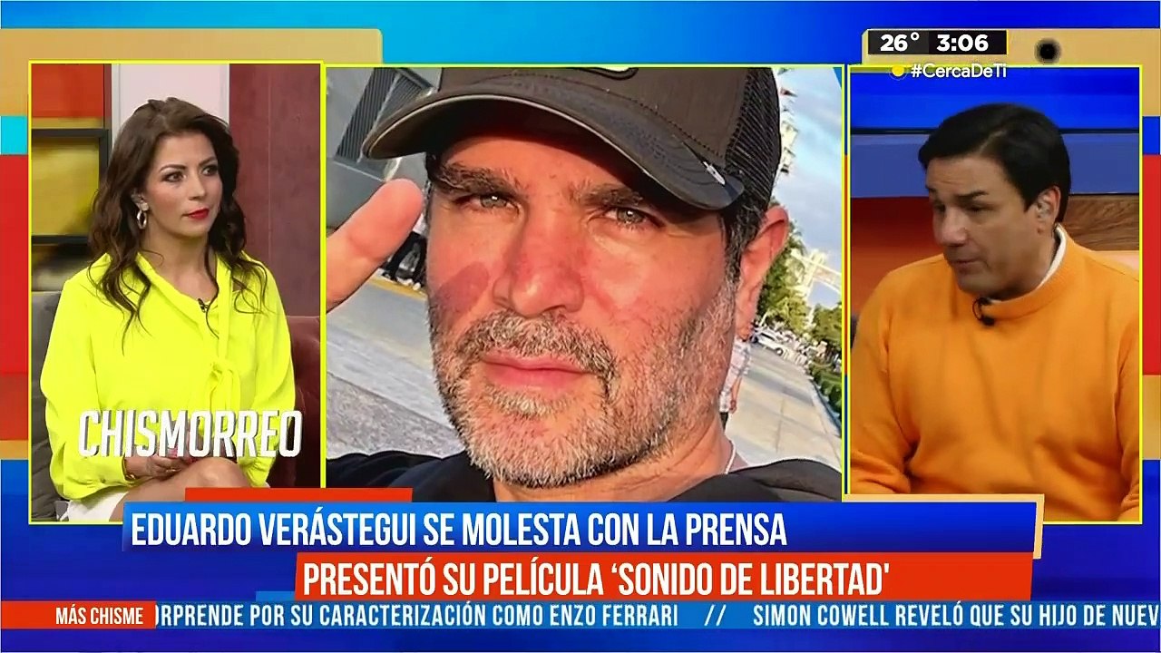 Eduardo Verástegui se molesta con la prensa