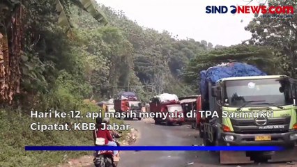 Api Masih Menyala di Hari ke-12 Kebakaran TPA Sarimukti