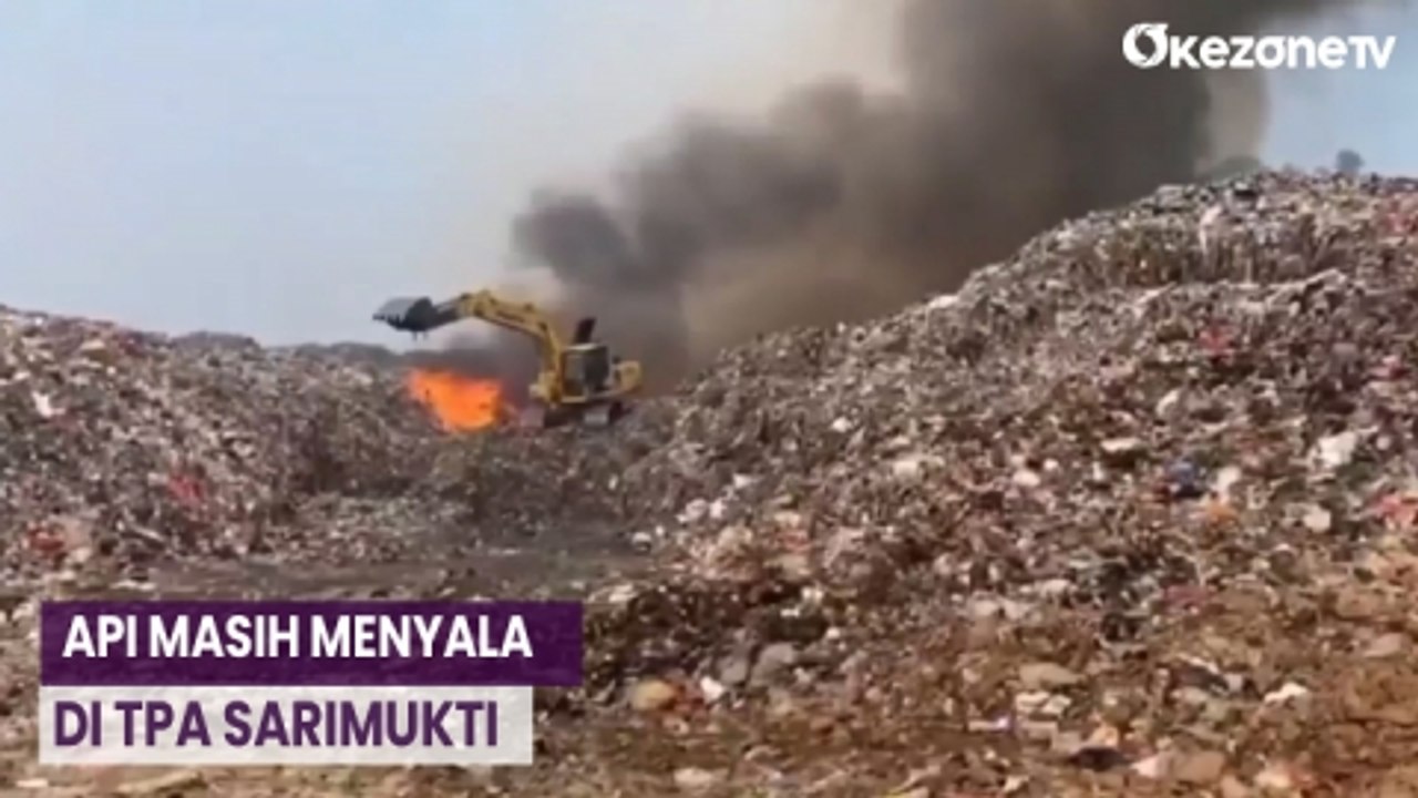 Hari ke-12 Kebakaran di TPA Sarimukti, Api Masih Menyala