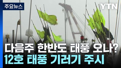 [날씨] 11호 태풍 '하이쿠이' 중국으로...주말 곳곳 국지성 호우 / YTN
