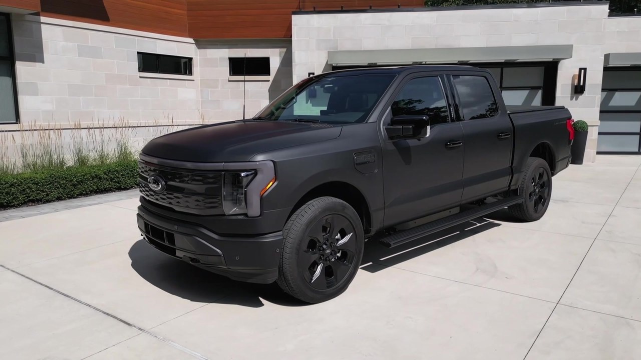 New Limited-Edition 2024 F-150 Lightning Platinum Black Adds Commanding Look to the Ford Electric Truck Lineup