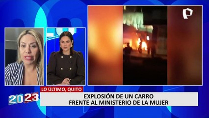 Linda Romero sobre explosión en Quito: "Autoridades no han descartado que sea un coche bomba"
