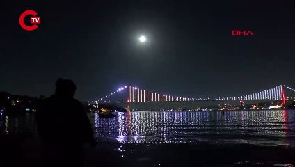 ‘Süper Mavi Ay’ görsel şölen oluşturdu!