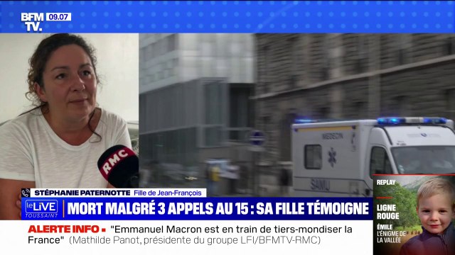 On voudrait quand même qu'il soit reconnu qu'il y a eu une faute, une erreur, un dysfonctionnement indique Stéphanie Paternotte, fille de Jean-François, mort malgré 3 appels au 15