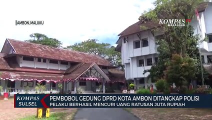 Pembobol Gedung DPRD Kota Ambon Ditangkap Polisi