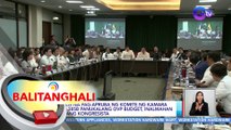 Mabilis na pag-apruba ng komite ng Kamara sa P2.385B panukalang OVP budget, inalmahan ng ilang Kongresista | BT