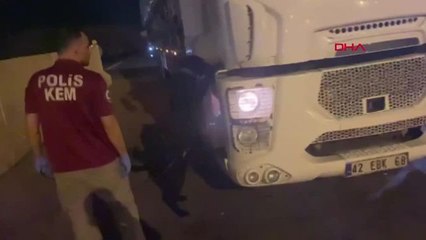 Adana'da TIR'da 16 kilo esrar ele geçirildi