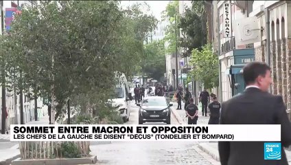Sommet entre Emmanuel Macron et l'opposition : les chefs de la gauche se disent "déçus"