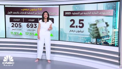 الإمارات تستهدف أكثر من 2.5 تريليون درهم إجمالي قيمة التجارة الخارجية غير النفطية في 2023