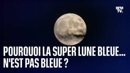 Pourquoi la Super Lune bleue... n'est pas bleue ?