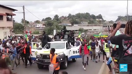 Celebrations in Gabon's capital after soldiers seize power