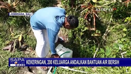 Kekeringan, Ratusan Warga Jembrana Andalkan Bantuan Air Bersih untuk Kebutuhan Sehari-hari