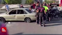 Kayseri'de polisten kaçan sürücü 11 araca çarptı