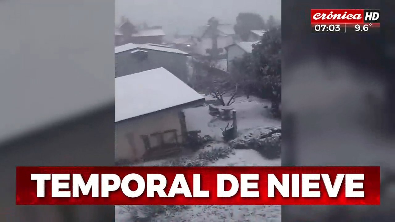 Alerta por temporal de nieve que afecta a Bariloche